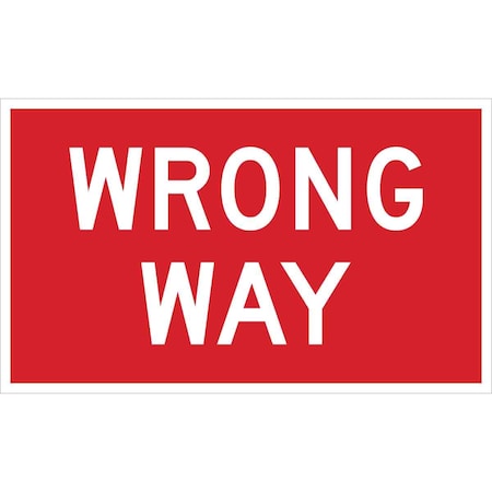 Brady Traffic Sign, 18" H, 30 in W, Aluminum, Rectangle, English, 94152 94152